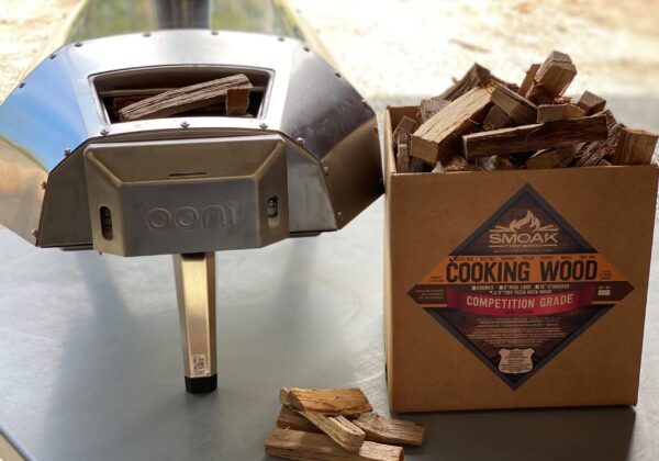 A box of cooking wood on a platform