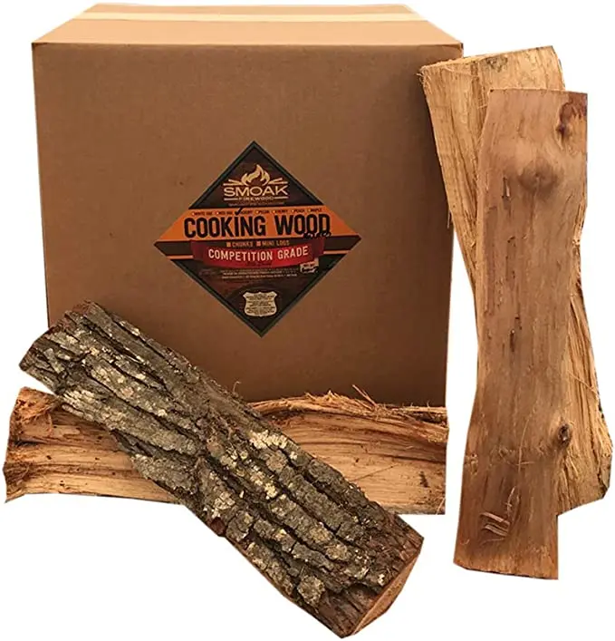 A cooking wood box with wood